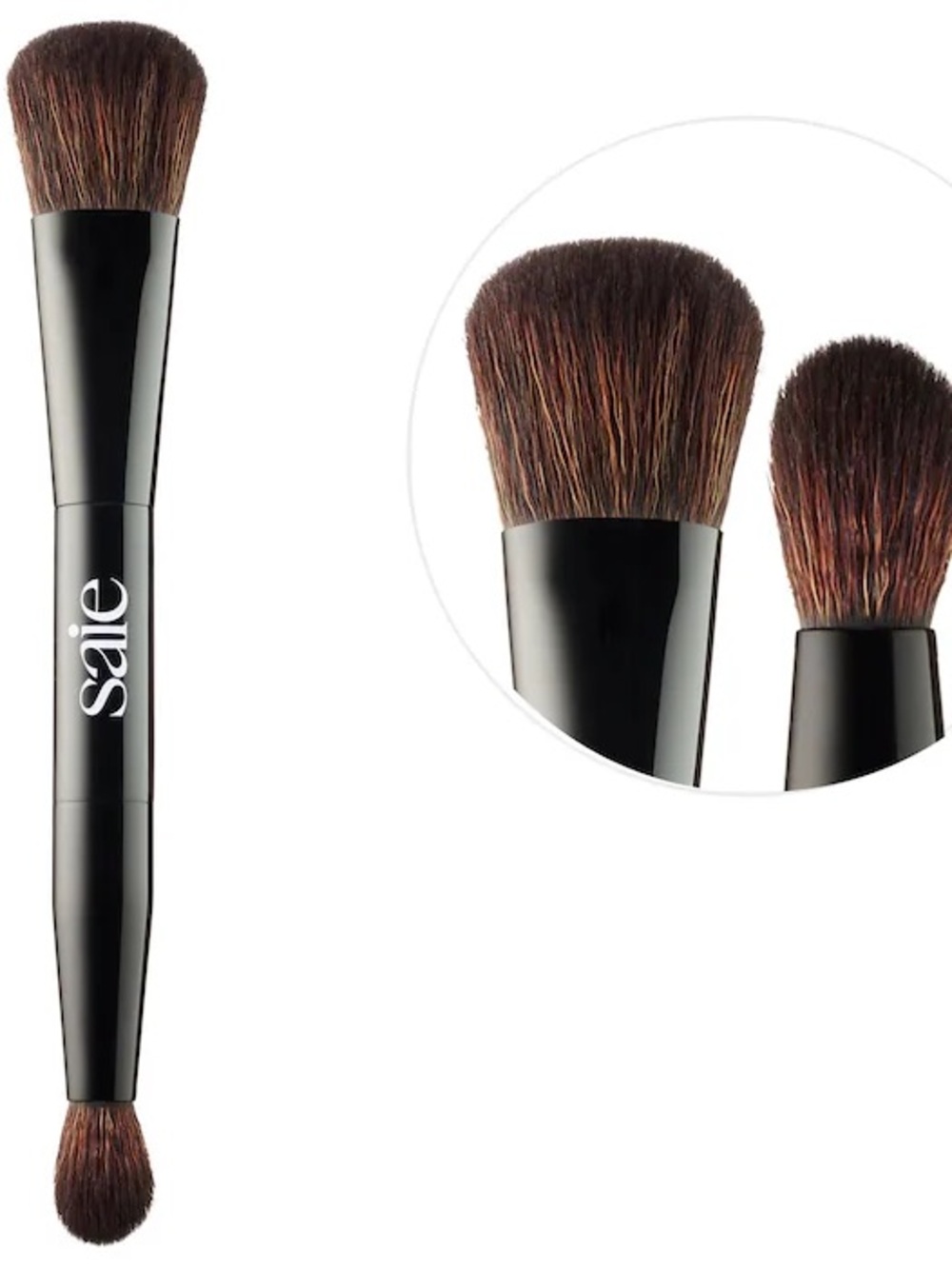 Saie The Double-Ended Sculpting Brush | Dual-Ended Makeup Brush